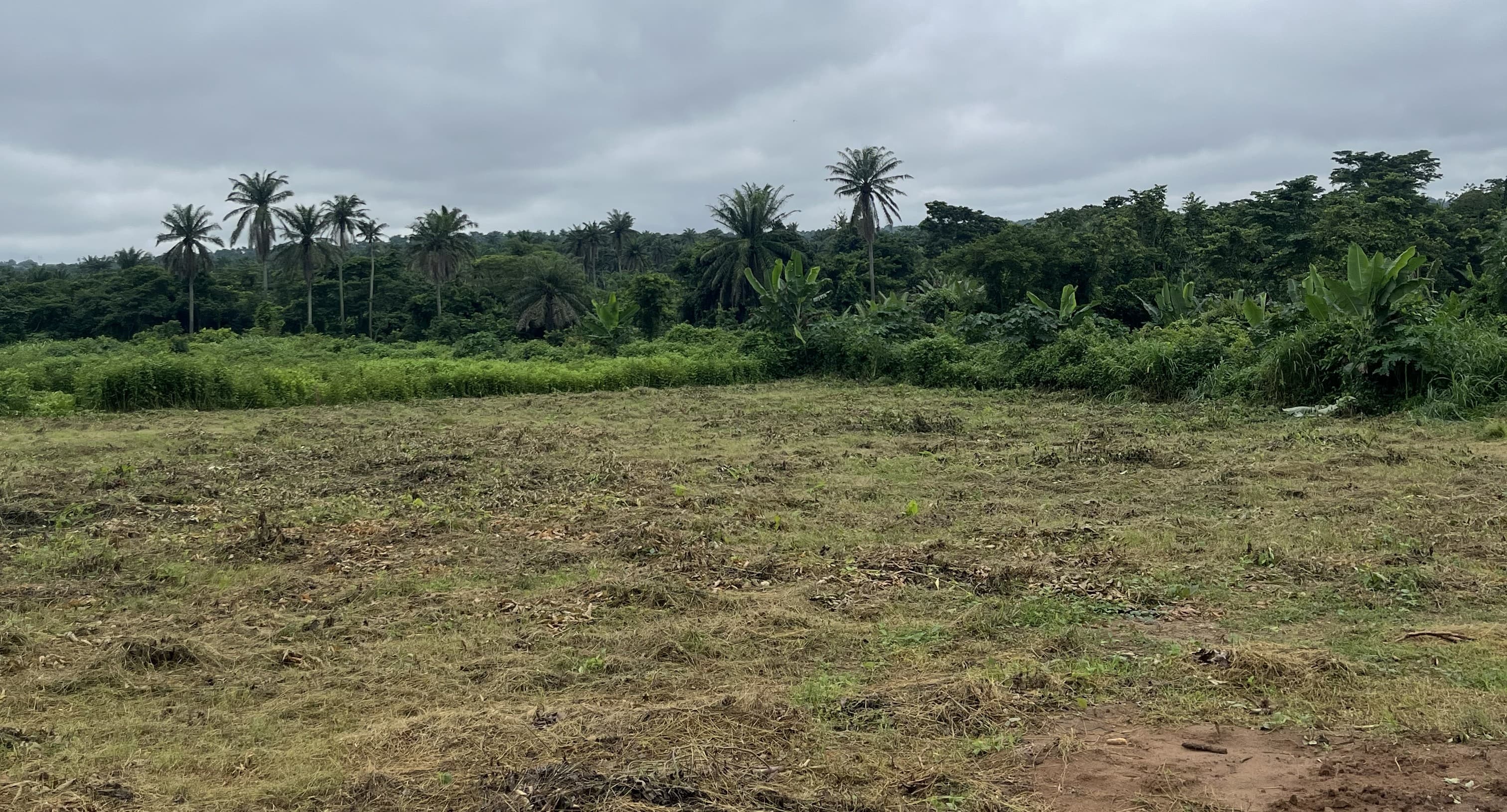 Aerial view of land development in Ibadan, Nigeria